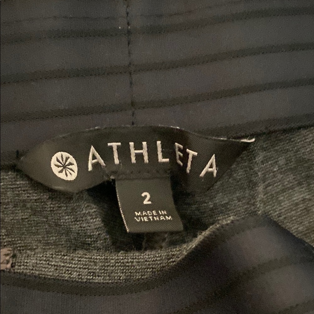 Athleta Charcoal and Black Leggings